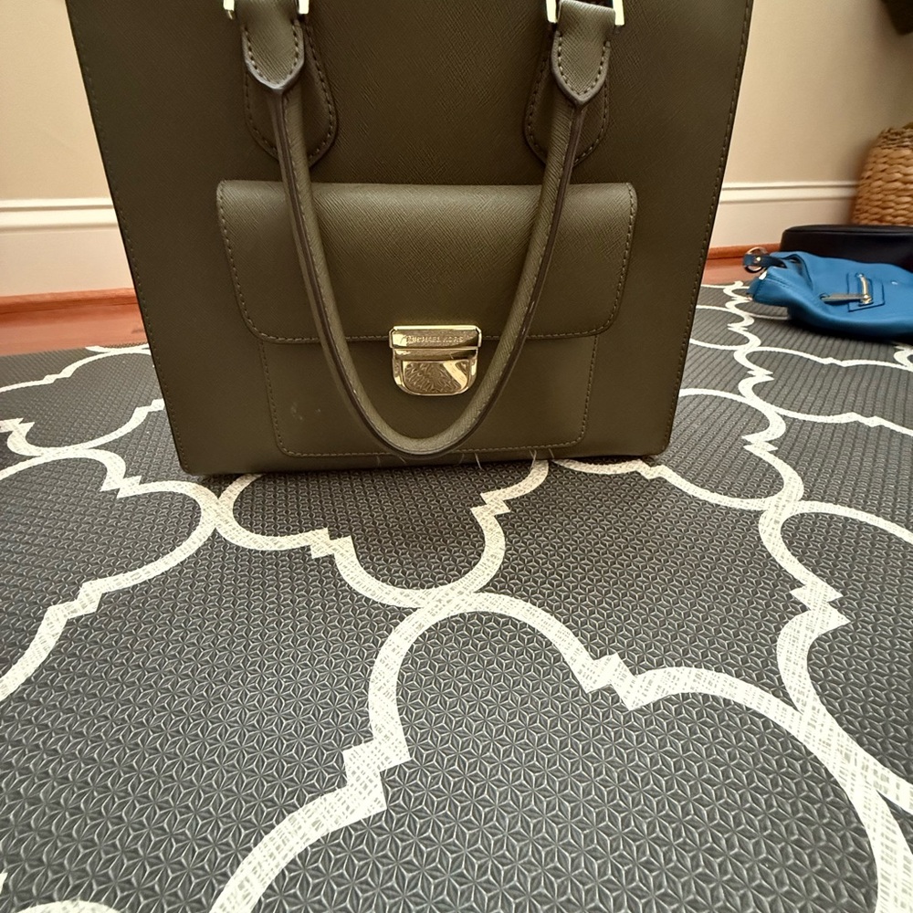 Elegant Olive Green Women's Handbag
